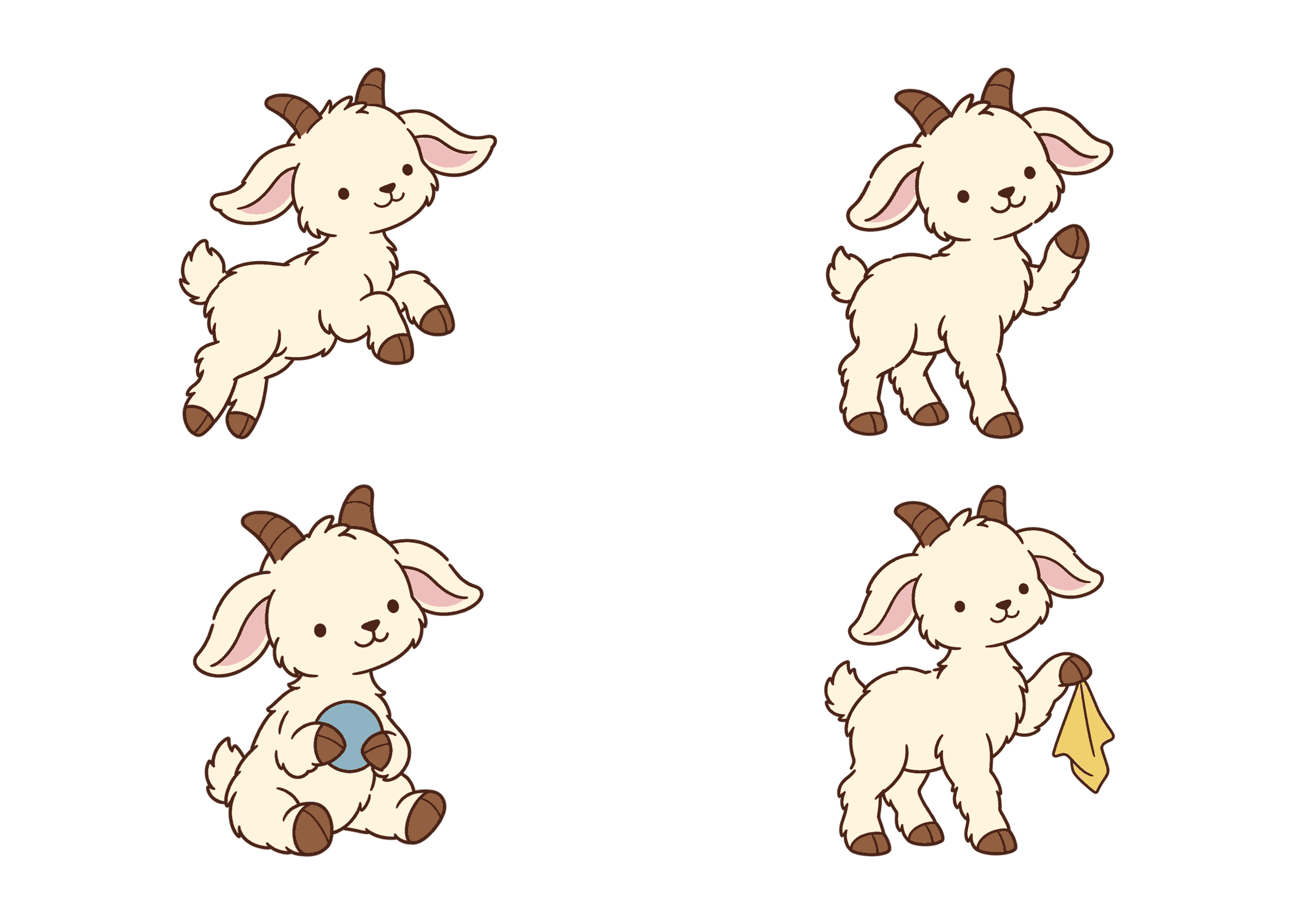 オオカミと7ひきの子やぎのA4印刷画像 2枚目