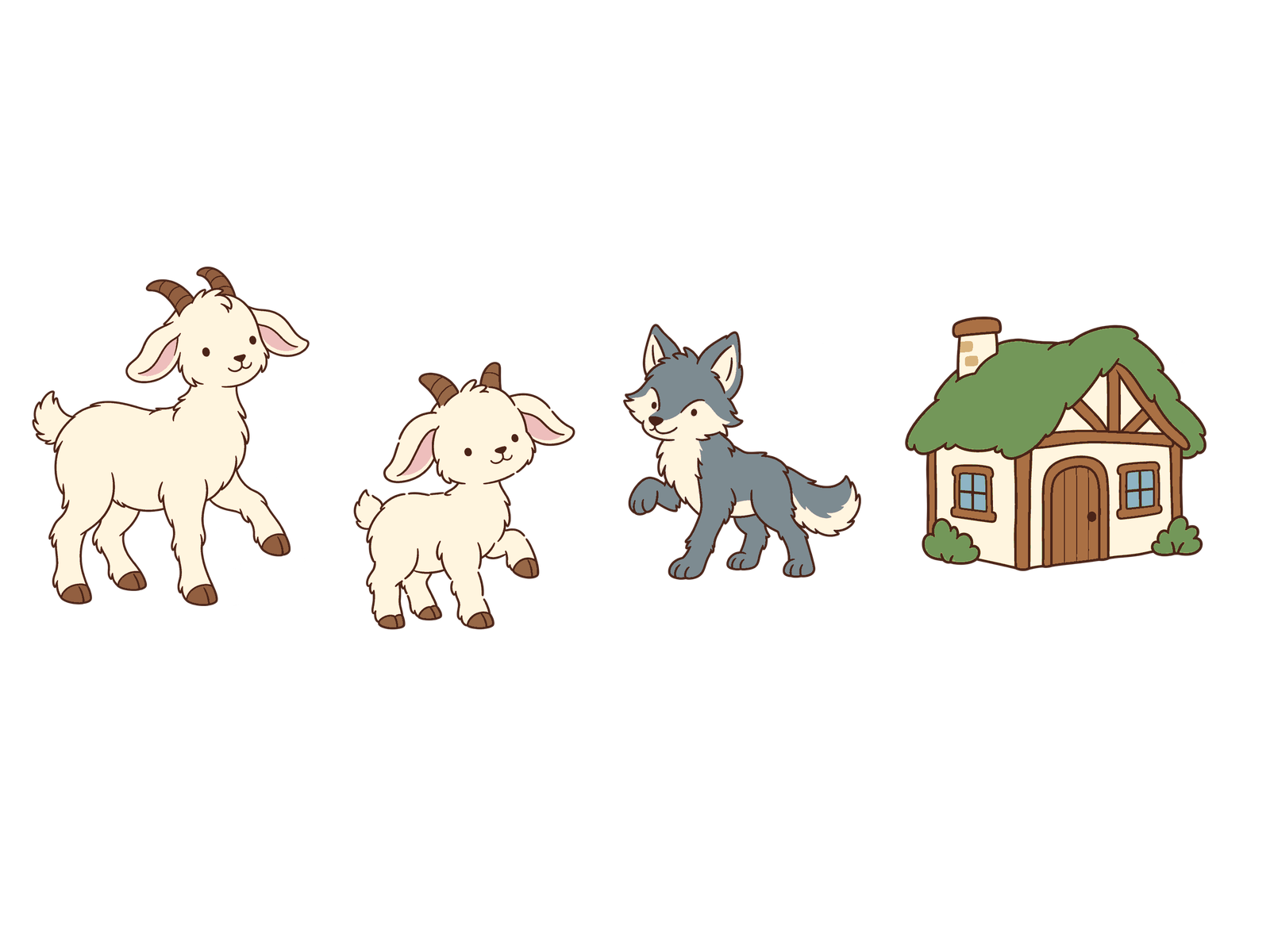 オオカミと7ひきの子やぎの主な登場人物