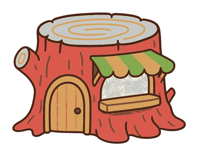切り株のお店