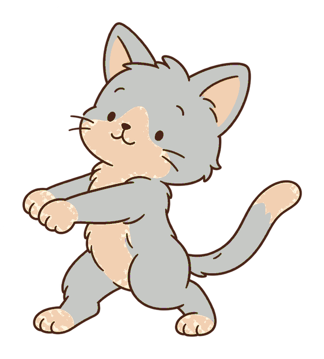 かぶを引くねこ