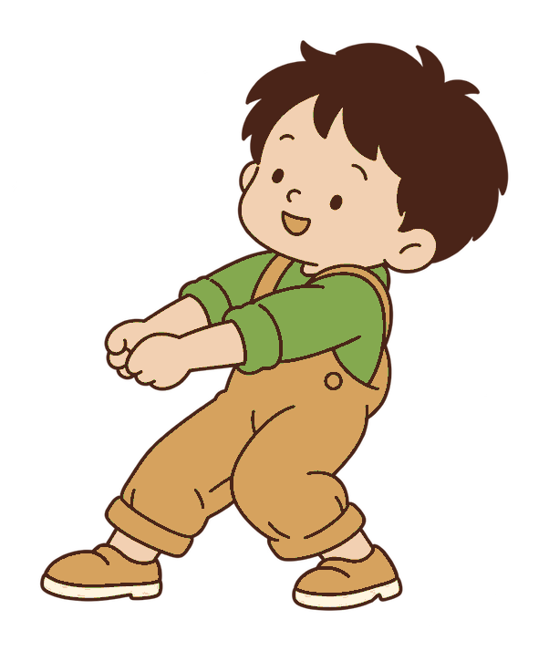 かぶを引く子ども