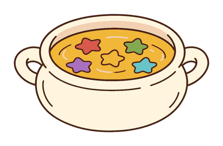 星の完成スープ